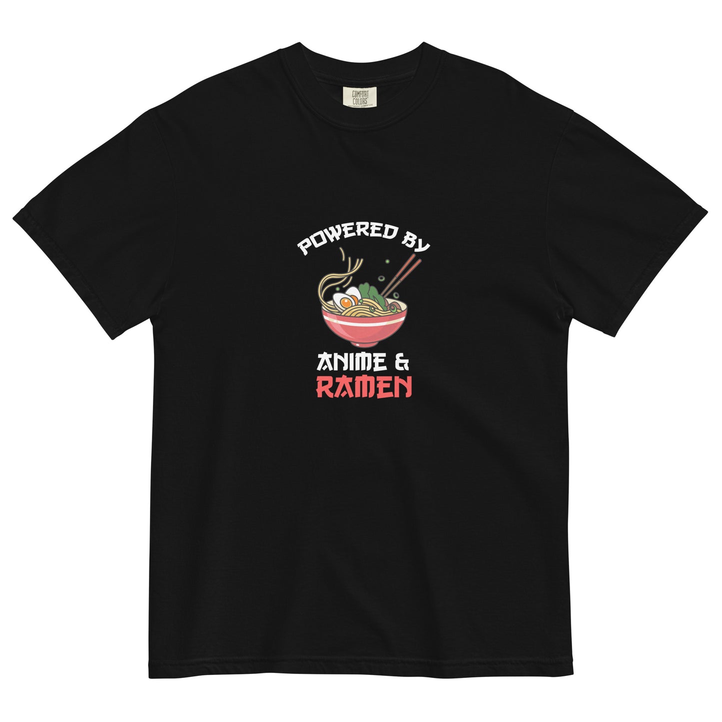 Powered By Anime and Ramen Funny Anime T-Shirt