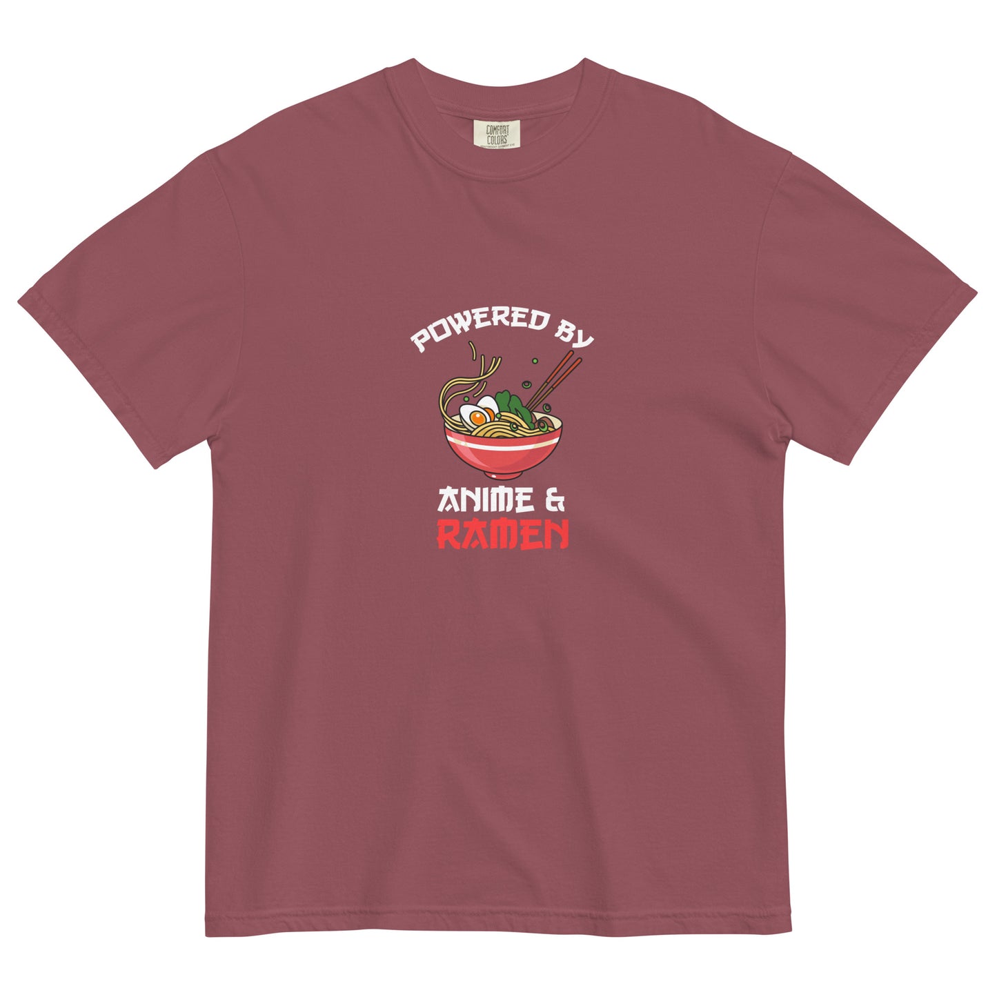 Powered By Anime and Ramen Funny Anime T-Shirt