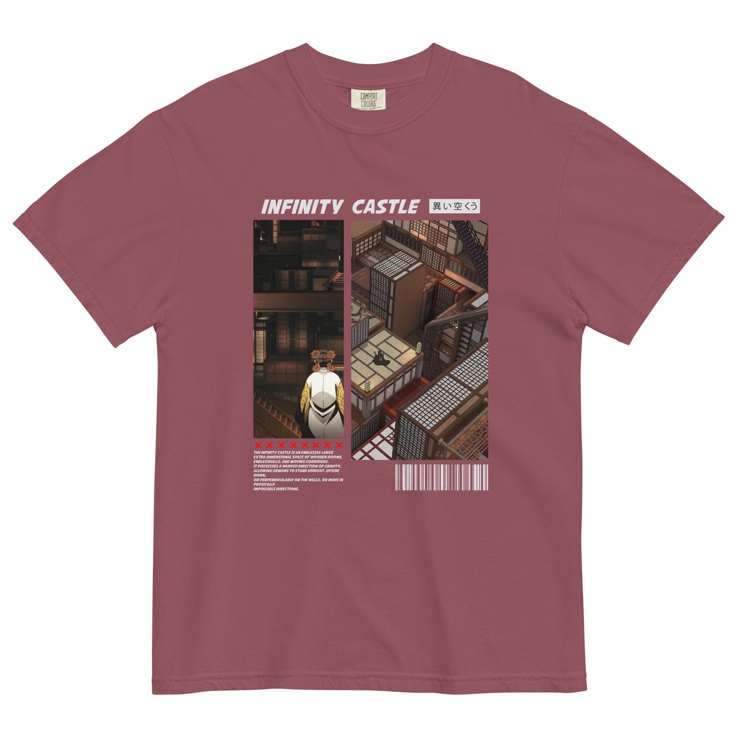 Infinity Castle Portrait Demon Slayer Anime T-Shirt